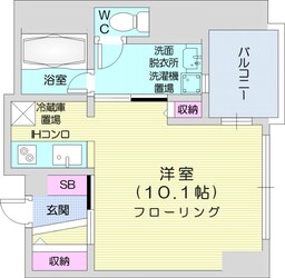 バスセンター前駅 徒歩1分 6階の物件間取画像